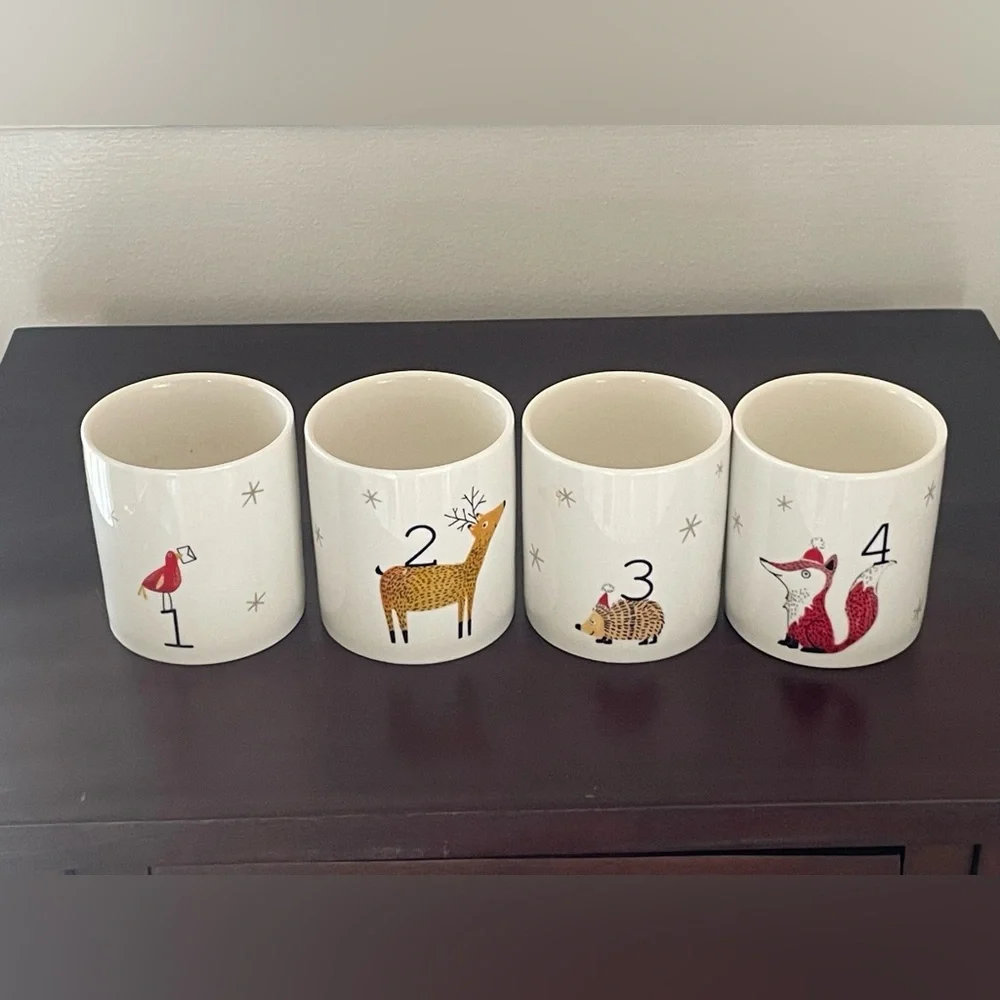 BNWT- IHR “Merry Christmas My Deer” Holiday Cups Set of 4, Incredibly Versatile